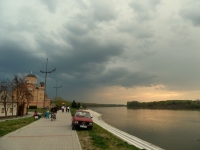 Apatin das Gewitter zieht auf Donau 2012