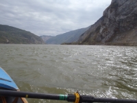 Engstelle hinter Golubac Donau 2012