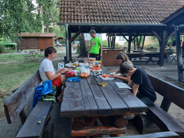 Abendessen Luebben Ruderer Spreewald 2020