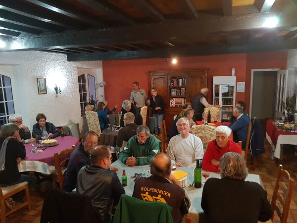 Abendessen Moulin de Tarres Canal du Midi 2018