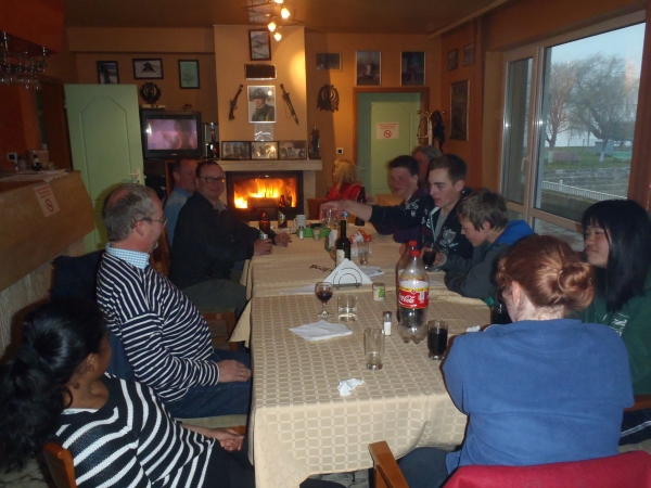 Abendessen Zagrazhden Donau 2013