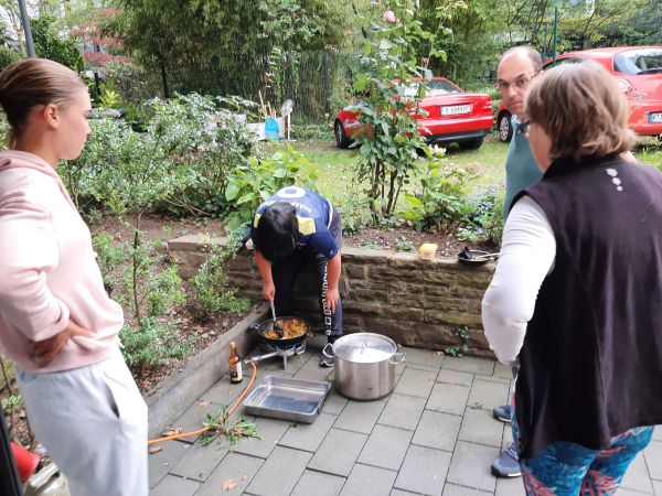 Abendessen in Bonn Rhein 2021