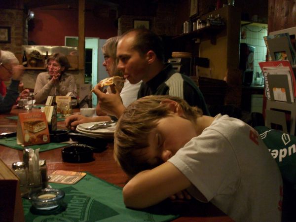 Abendessen in Melnik Moldau 2010