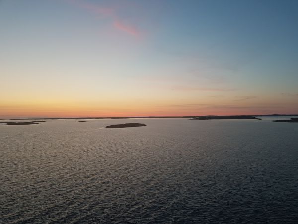 Aland Insel bei Sonnenuntergang 2019