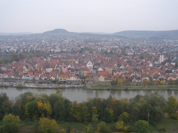 Altstadt von Karlstadt von der Burg aus MDK08