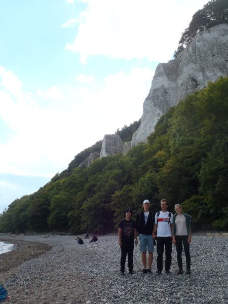 Am Strand unterhalb der Kreidefelsen 2014