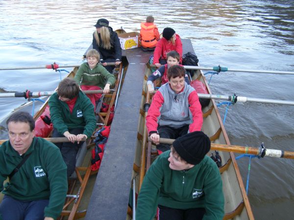 Barke auf der Elbe Decin 07