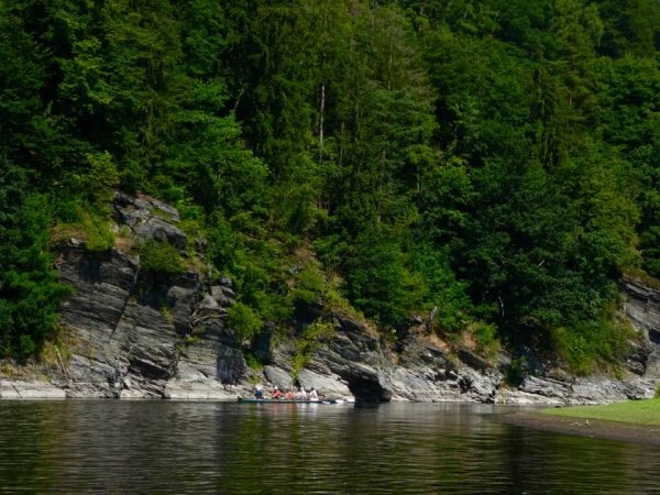 Bleilochtalsperre Felsen 2017