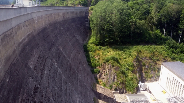 Bleilochtalsperre staumauer 2017