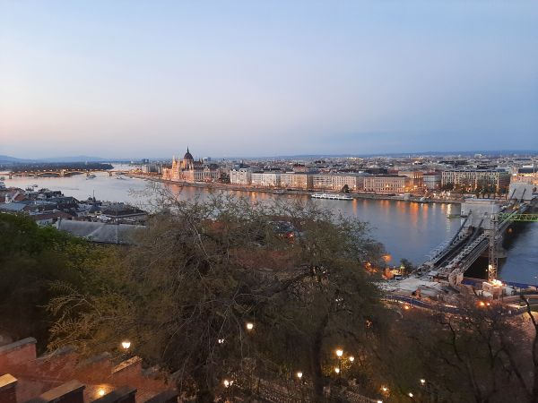 Blick auf Budapest Donau 2022