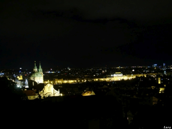 Blick vom Hradschin auf Prag Moldau 2016