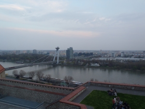 Bratislava von der Burg Donau 2015