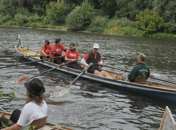 Drachenboot auf dem Teltowkanal 2013