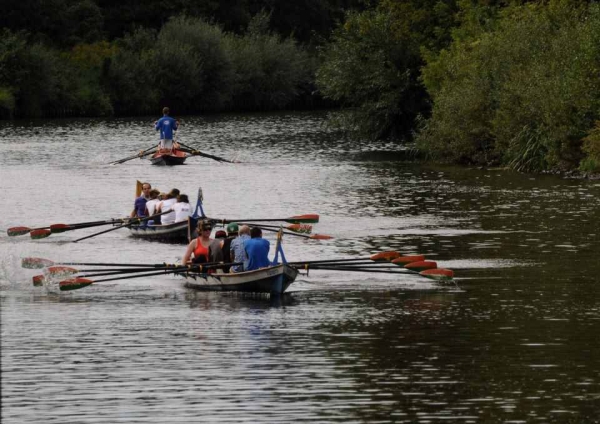 Drachenboote auf dem Teltowkanal 2012