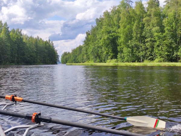 Durchfahrt durch zwei Inseln Saimaa 2023