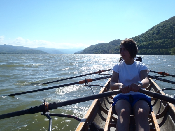 Eisernes Tor im heftigen Wind Donau 2017