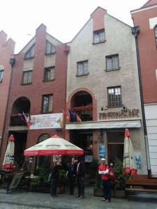 Elblag Ruderer vor Hotel 2017 Elblag Ruderer vor Hotel 2017