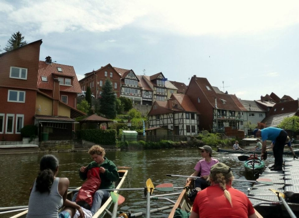 Eschwege vor der Schleuse Wesermarathon 2012