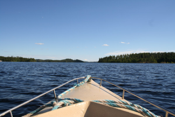 Finnland 2005 - bug ruderboot