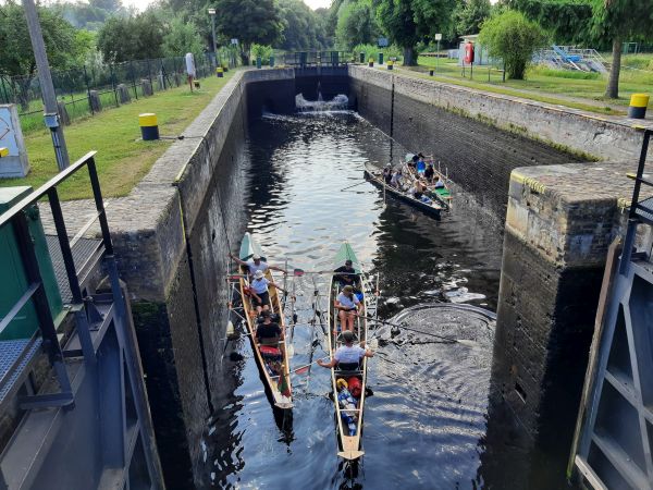 Finowkanal Schleuse Ruderboote 2021