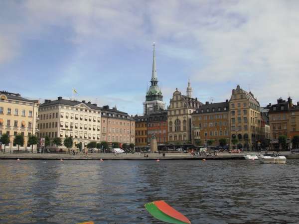 Gamla Stan Stockholm vom Ruderboot S10