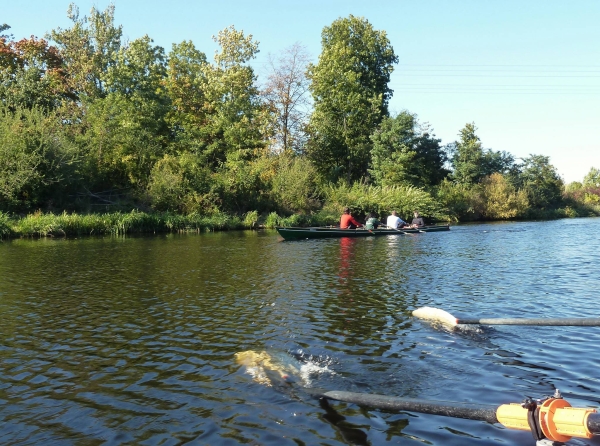 Gegenboot nach 50km Havelkanalmarathon 2015