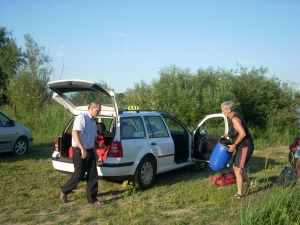 Gepaecktransport zu den Booten Weichsel 2013 Gepaecktransport zu den Booten Weichsel 2013