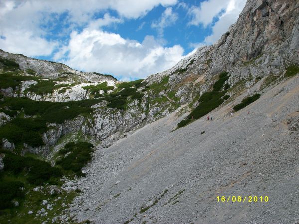 Geroellfeld unterhalb des Miesberg L10