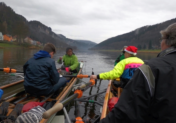 Gluehwein auf der elbe Advent 2014