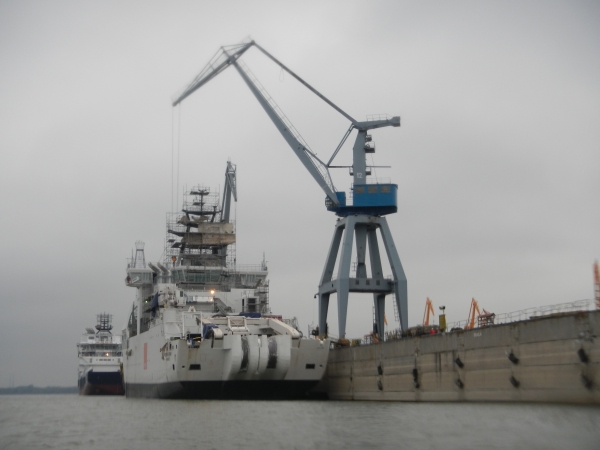 Hafenanlagen in Braila Donau 2014