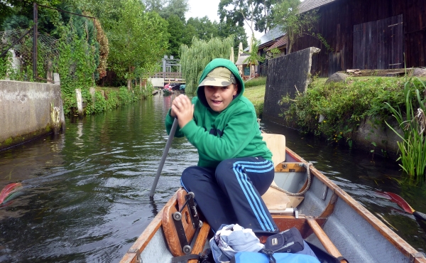 Hannes beim staken Dahme Spree 2013