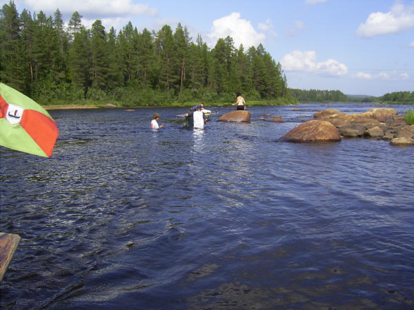 Koski Ivalojoki Ruderboot treideln