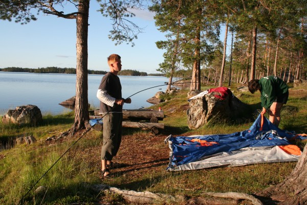 Zelt Aufbau Inari