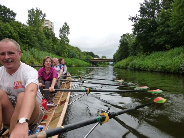 Kleinmachnower Vierer auf dem Teltowkanal Ra10