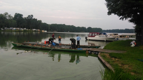 Lehnin ruderboote beladen 2016