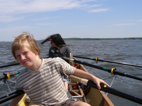 Levon Meedy auf dem Achterwasser