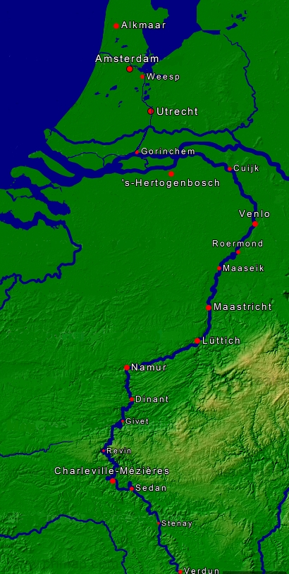 Maas Wanderfahrt 2017 Karte