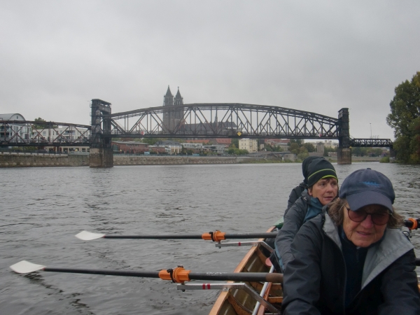 Magdeburg Stadtdurchfahrt Elbe 2020