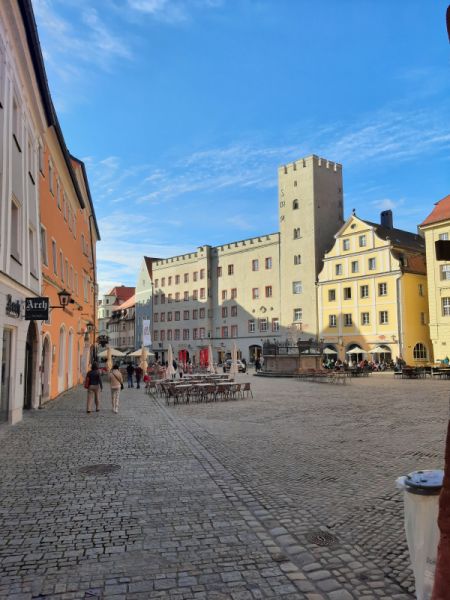 Marktplatz in Regensburg Donau 2021