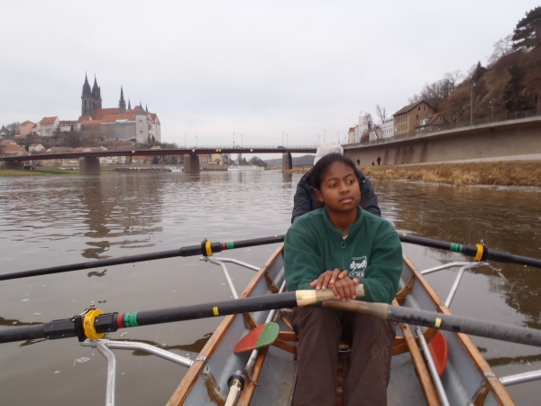 Meissen Ruderzweier Nirina Silvesterfahrt 2011