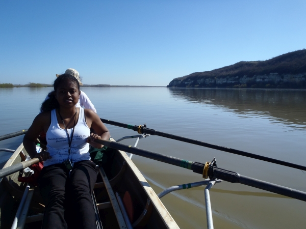 Nirina vor Steilkueste Donau 2013