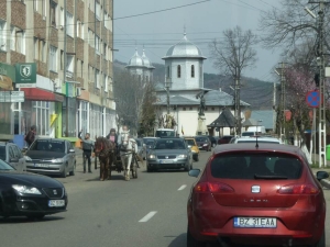 Pferdewagen in der Stadt Donaufahrt 2018 Pferdewagen in der Stadt Donaufahrt 2018