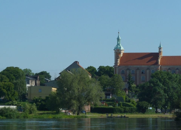 Pyzdry Ruderboot auf der Warthe 2014