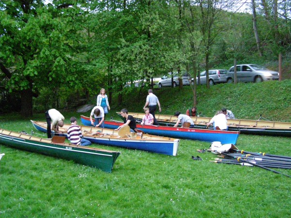 Riggern der Boote in Eschwege WM2010