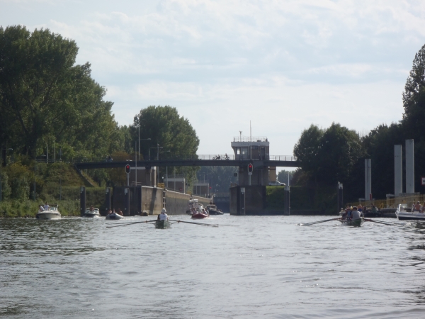 Roermond aus der Schleuse Maas 2017