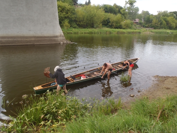 Rozan bruecke anlegen der ruderboote 2015