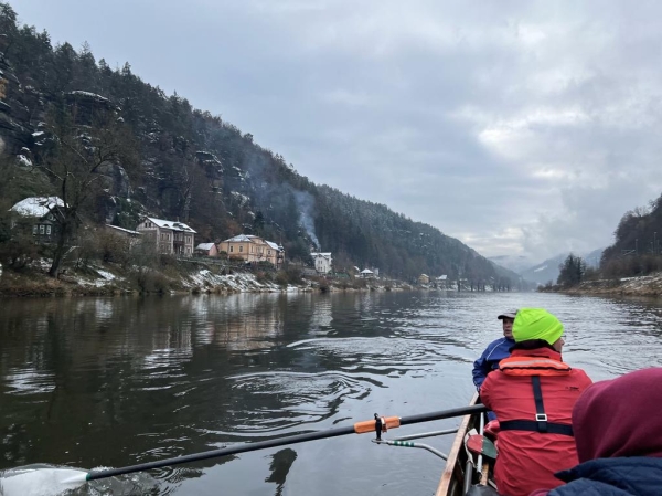 Ruderboot Elbsandstein Dezember 2023