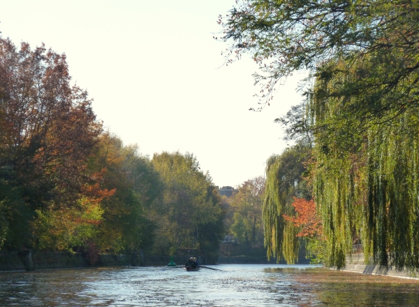 Ruderboot Landwehrkanal 25 Jahre Maueroeffnung