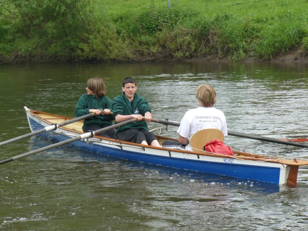 Ruderboot Narew auf der Fulda