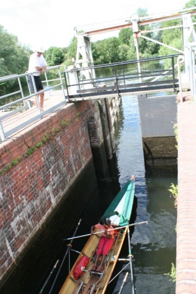 Ruderboot Schleuse Wergensee DS09